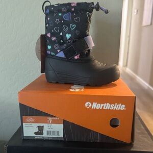 Northside Kids' Black and Pink Snow Boots